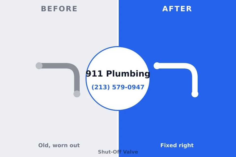 Before and after: plumbing repair East Norwich, NY